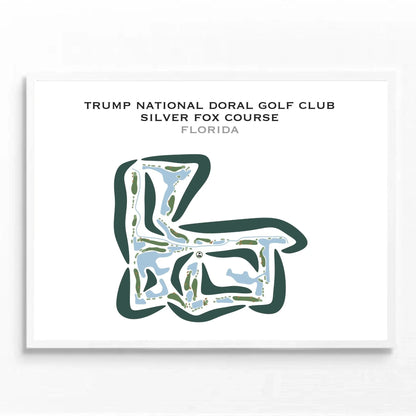 Trump National Doral Golf Club, Silver Fox Course, Florida - Printed Golf Courses