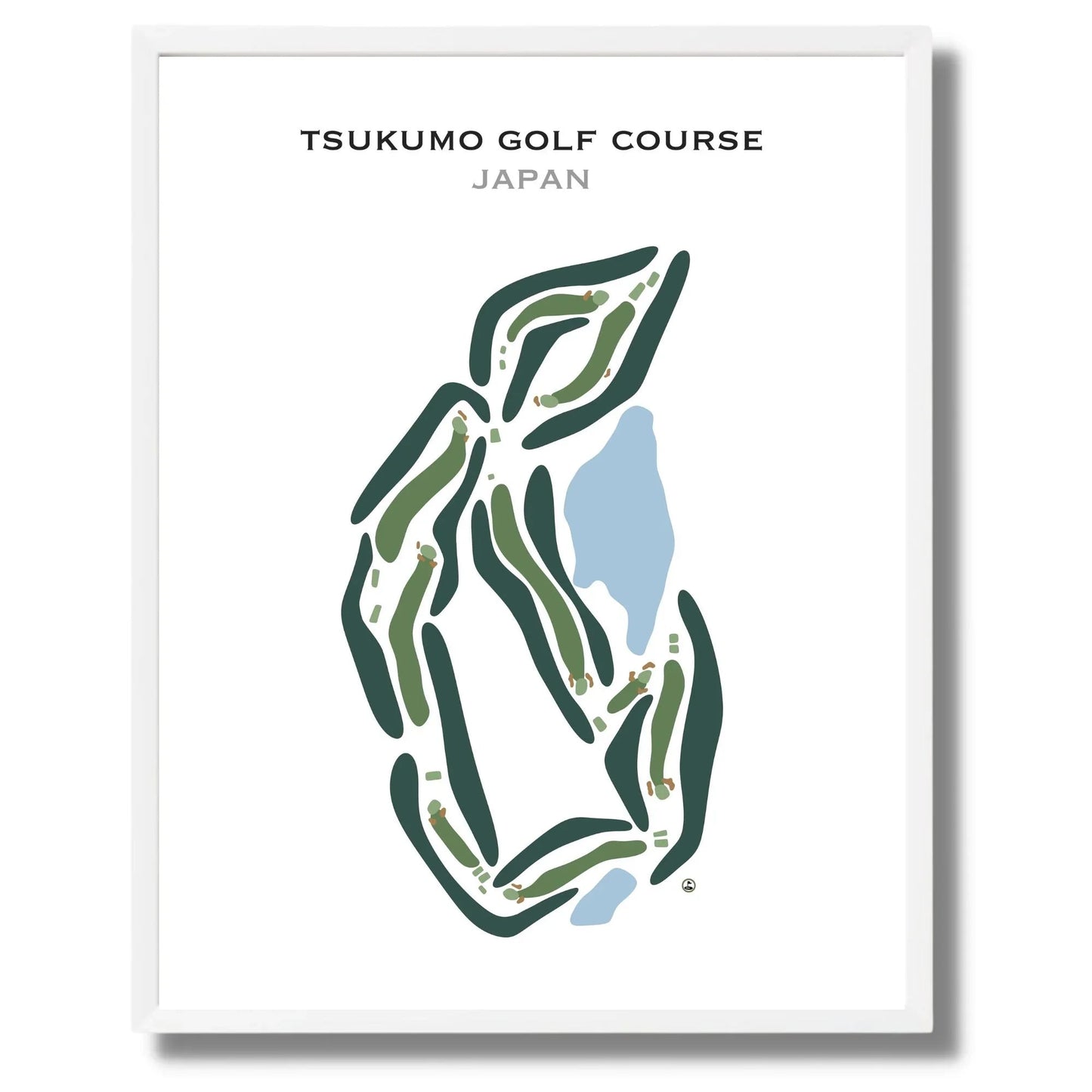 Tsukumo Golf Course, Japan - Printed Golf Courses