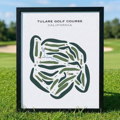 Tulare Golf Course, California - Printed Golf Courses