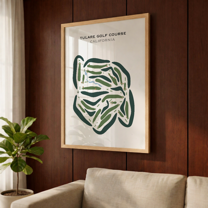 Tulare Golf Course, California - Printed Golf Courses