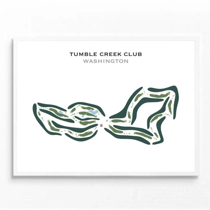 Tumble Creek Club, Washington - Printed Golf Course