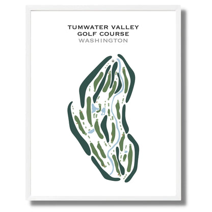 Tumwater Valley Golf Course, Washington - Printed Golf Courses