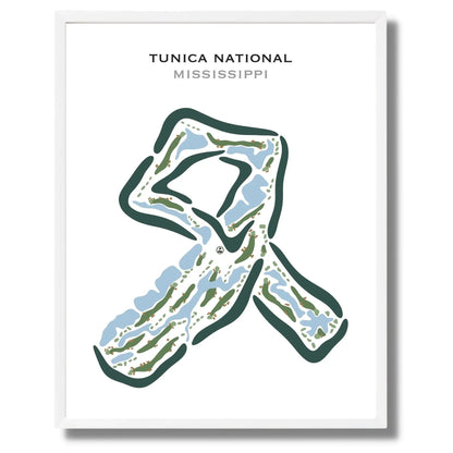 Tunica National Golf and Tennis, Mississippi - Printed Golf Courses