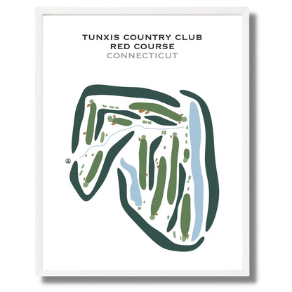 Tunxis Country Club - Red Course, Connecticut - Printed Golf Courses