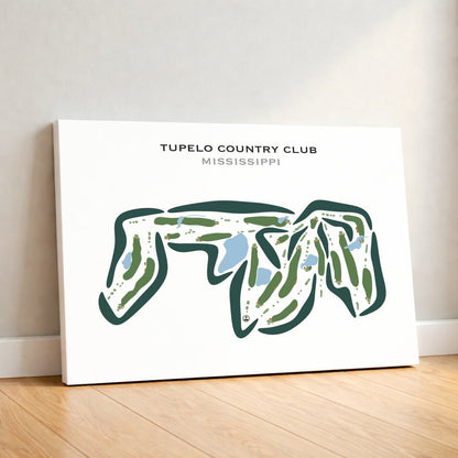 Tupelo Country Club, Mississippi - Printed Golf Courses