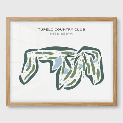 Tupelo Country Club, Mississippi - Printed Golf Courses