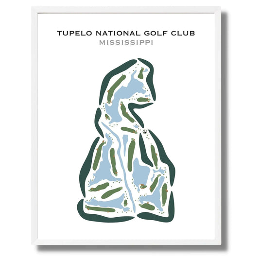 Tupelo National Golf Club, Mississippi - Printed Golf Courses