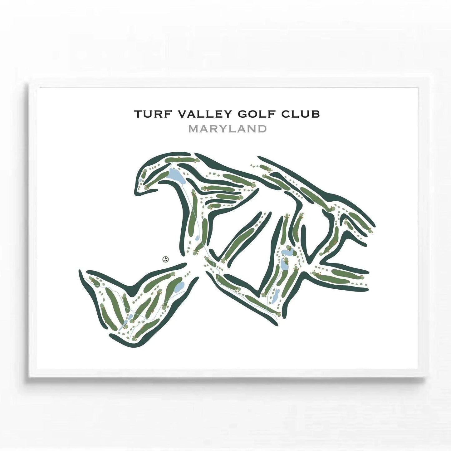 Turf Valley Golf Club, Maryland - Printed Golf Courses