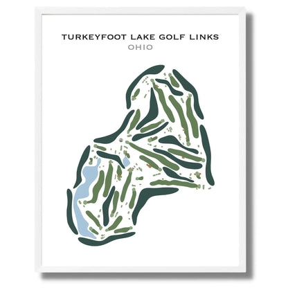 Turkeyfoot Lake Golf Links, Ohio - Printed Golf Course