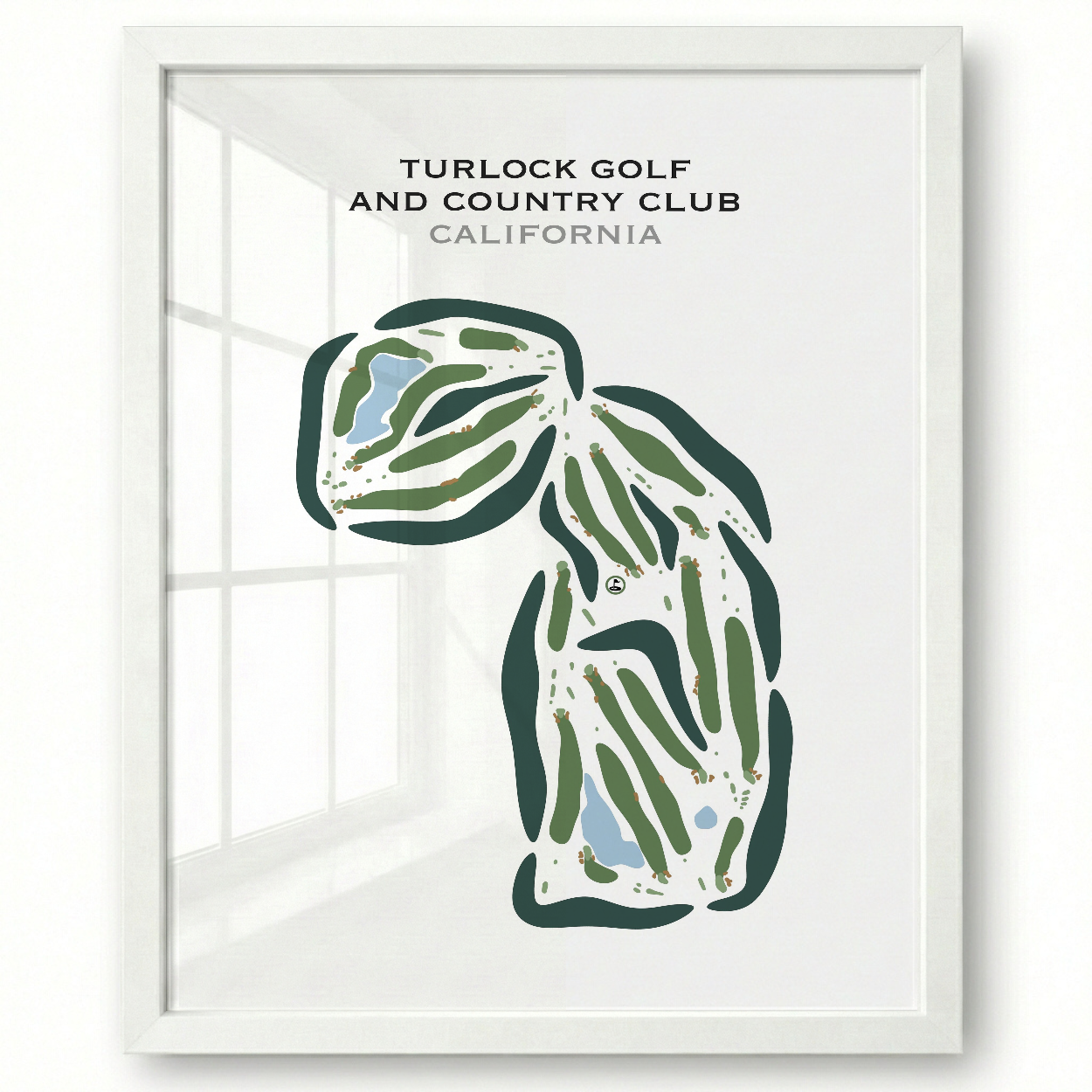 Turlock Golf & Country Club, California - Printed Golf Courses