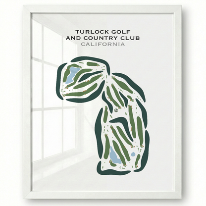Turlock Golf & Country Club, California - Printed Golf Courses