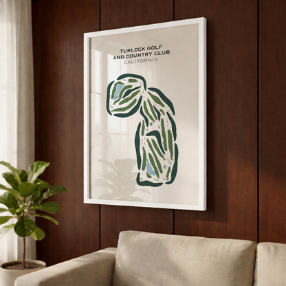 Turlock Golf & Country Club, California - Printed Golf Courses