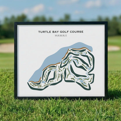 Turtle Bay Resort and Golf Club, Oahu, Hawaii - Printed Golf Courses