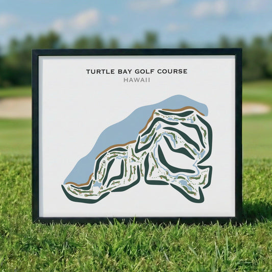 Turtle Bay Resort and Golf Club, Oahu, Hawaii - Printed Golf Courses