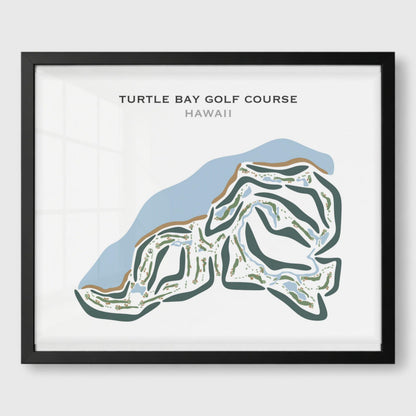 Turtle Bay Resort and Golf Club, Oahu, Hawaii - Printed Golf Courses
