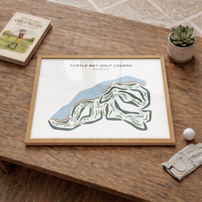 Turtle Bay Resort and Golf Club, Oahu, Hawaii - Printed Golf Courses