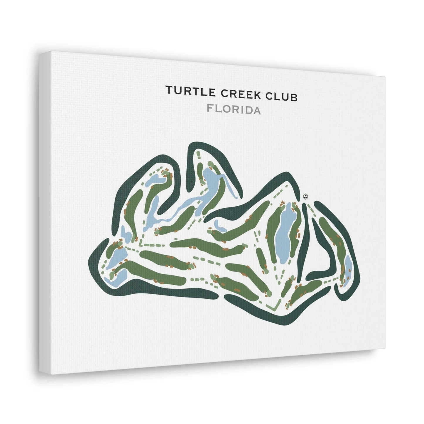 Turtle Creek Club, Florida - Printed Golf Courses