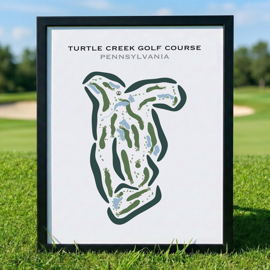 Turtle Creek Golf Course, Pennsylvania - Printed Golf Courses
