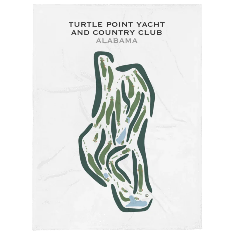 Turtle Point Yacht & Country Club, Alabama - Printed Golf Course
