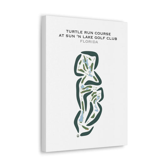 Turtle Run Course at Sun 'N Lake Golf Club, Florida - Printed Golf Courses