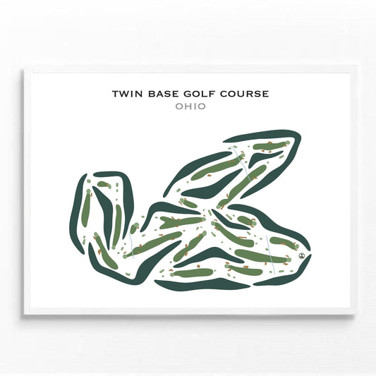 Twin Base Golf Course, Ohio - Printed Golf Courses