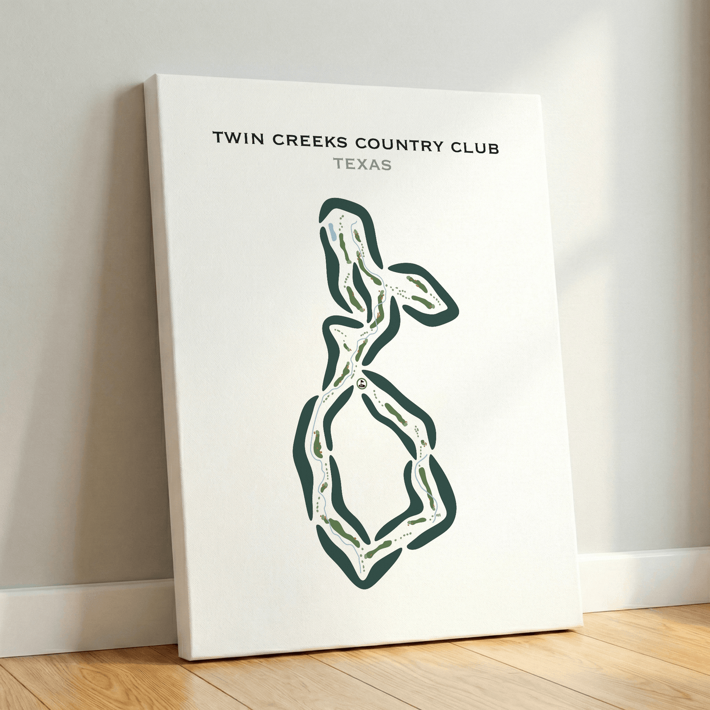 Twin Creeks Country Club, Texas - Printed Golf Course