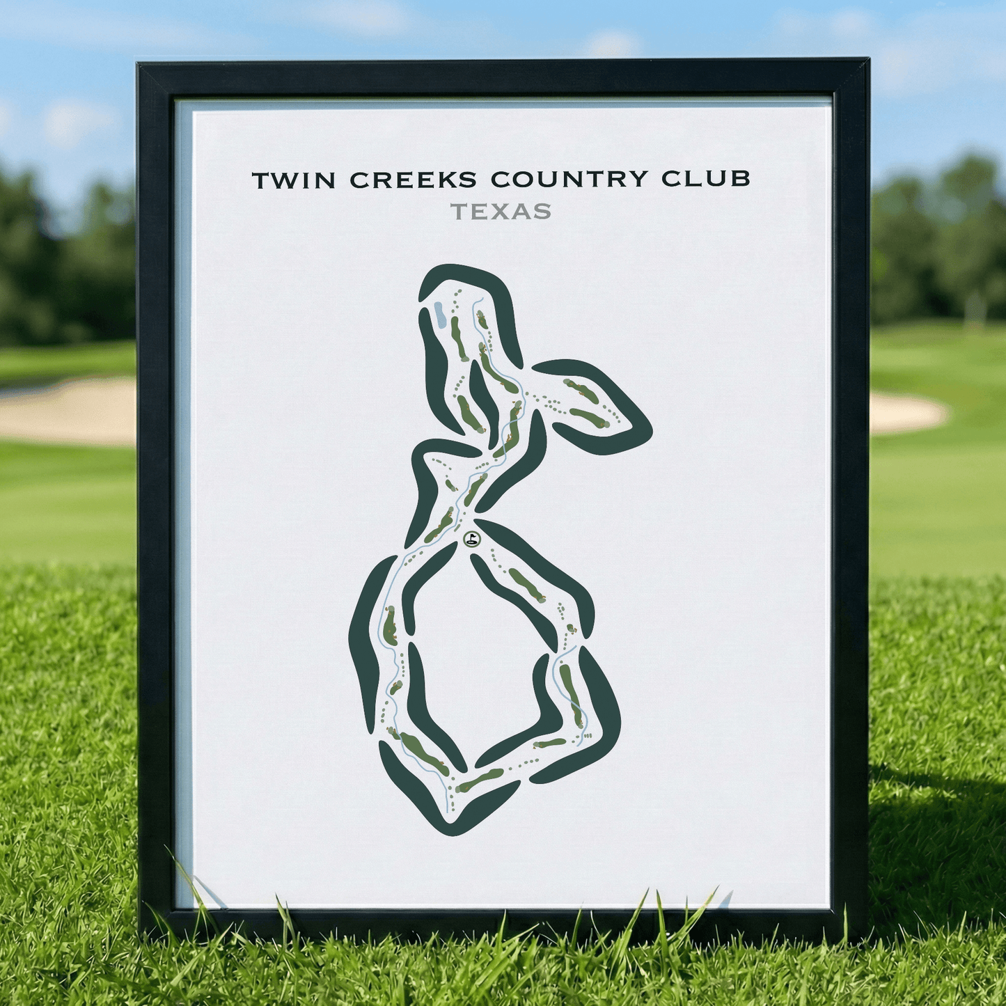 Twin Creeks Country Club, Texas - Printed Golf Course