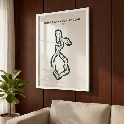 Twin Creeks Country Club, Texas - Printed Golf Course