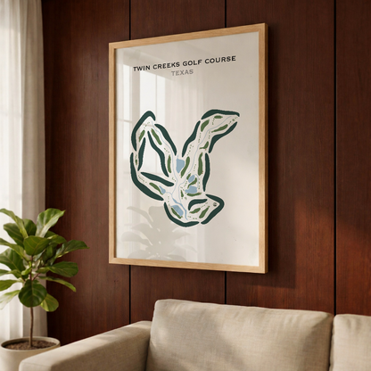 Twin Creeks Golf Course, Texas - Printed Golf Courses