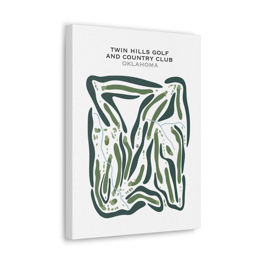 Twin Hills Golf & County Club, Oklahoma - Printed Golf Courses