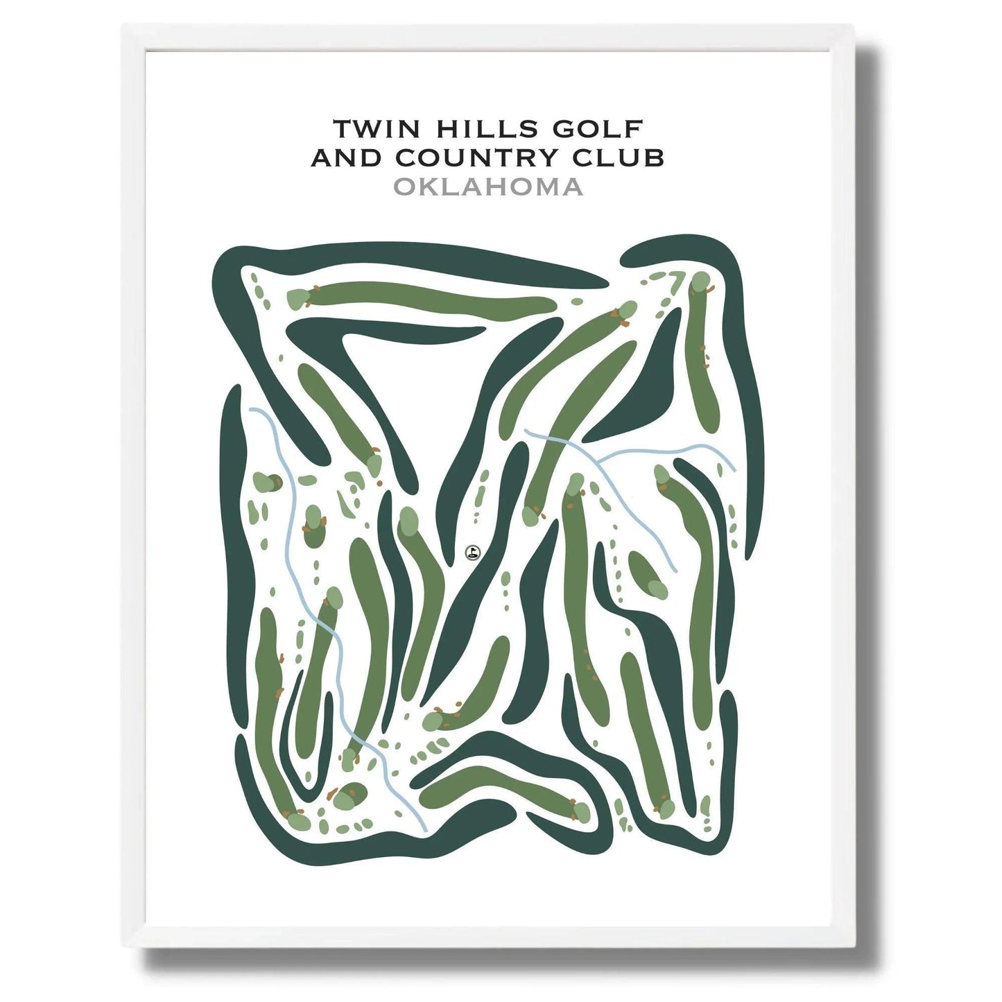 Twin Hills Golf & County Club, Oklahoma - Printed Golf Courses