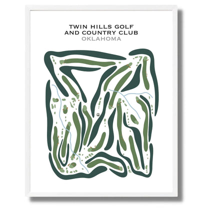 Twin Hills Golf & County Club, Oklahoma - Printed Golf Courses