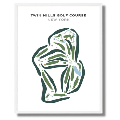 Twin Hills Golf Course, New York - Printed Golf Courses