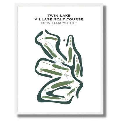 Twin Lake Village Golf Course, New Hampshire - Printed Golf Courses