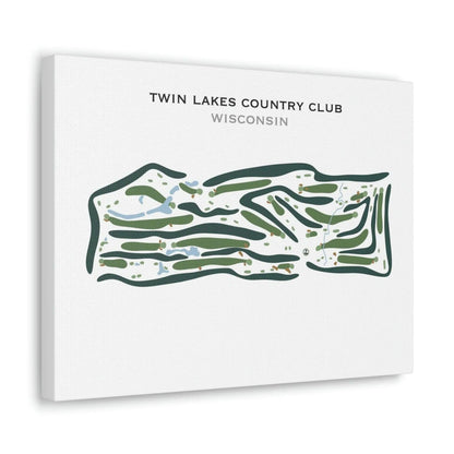 Twin Lakes Country Club, Wisconsin - Printed Golf Courses