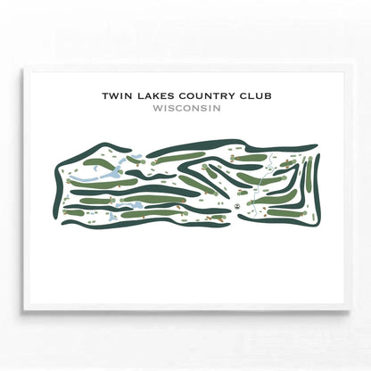 Twin Lakes Country Club, Wisconsin - Printed Golf Courses