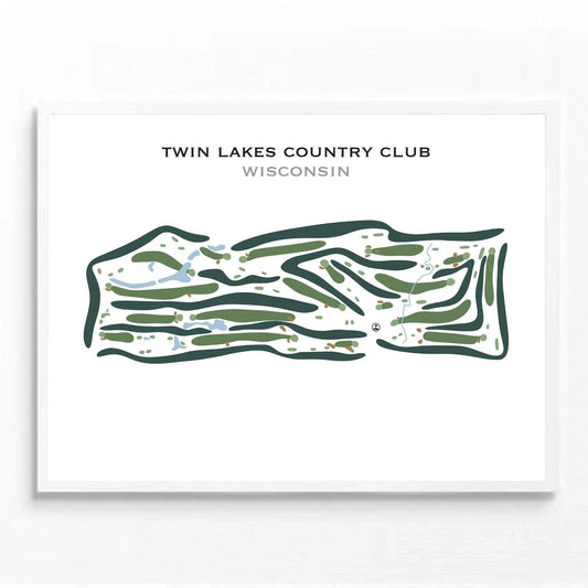 Twin Lakes Country Club, Wisconsin - Printed Golf Courses