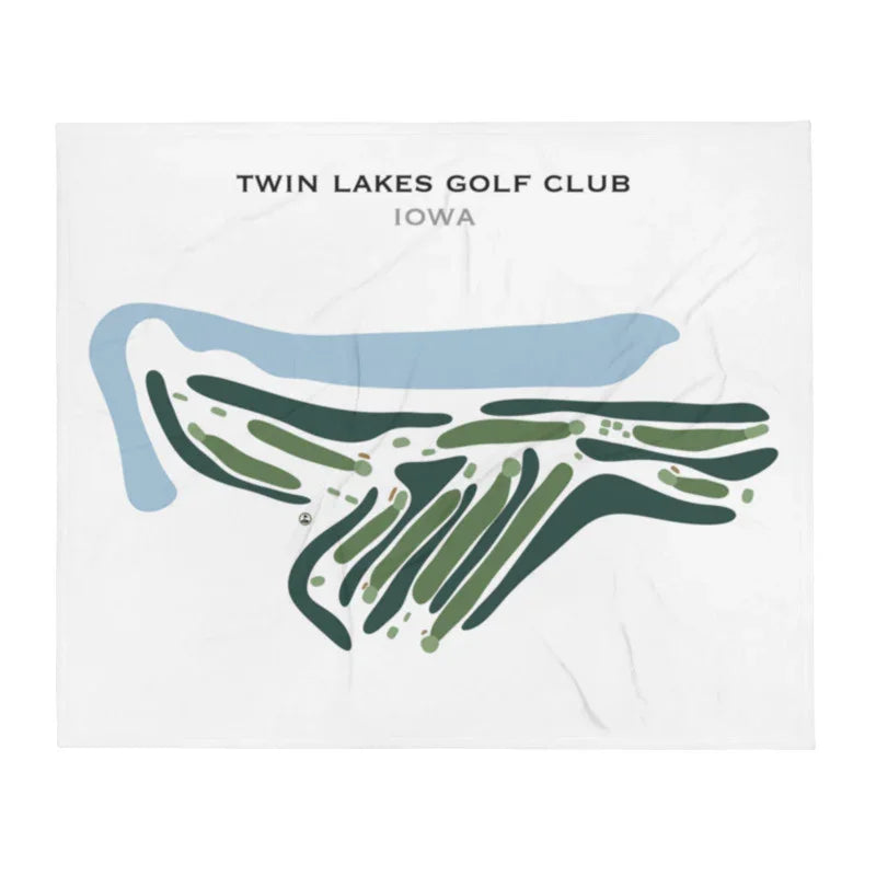 Twin Lakes Golf Club, Iowa - Printed Golf Course