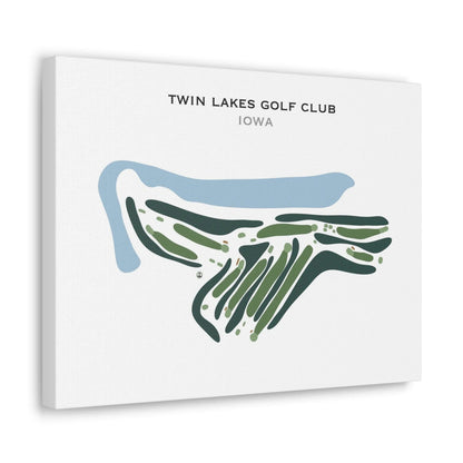 Twin Lakes Golf Club, Iowa - Printed Golf Course