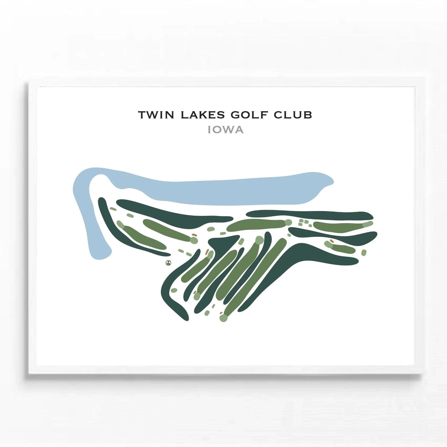 Twin Lakes Golf Club, Iowa - Printed Golf Course