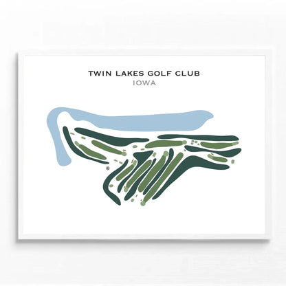 Twin Lakes Golf Club, Iowa - Printed Golf Course
