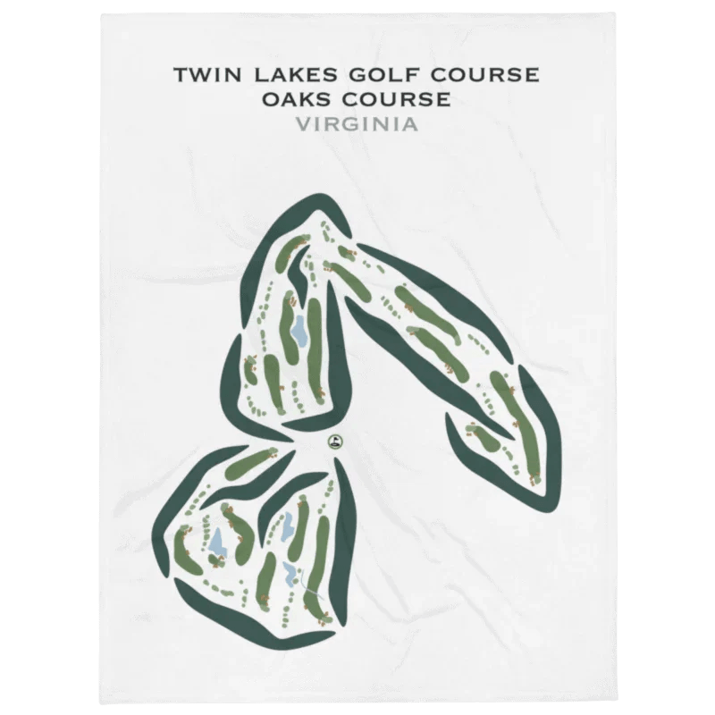Twin Lakes Oaks Course, Virginia - Printed Golf Courses