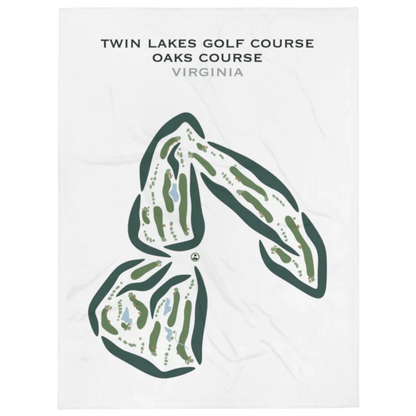 Twin Lakes Oaks Course, Virginia - Printed Golf Courses
