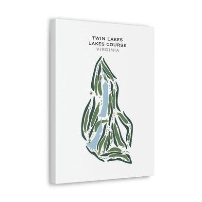 Twin Lakes Lakes Course, VA - Printed Golf Courses