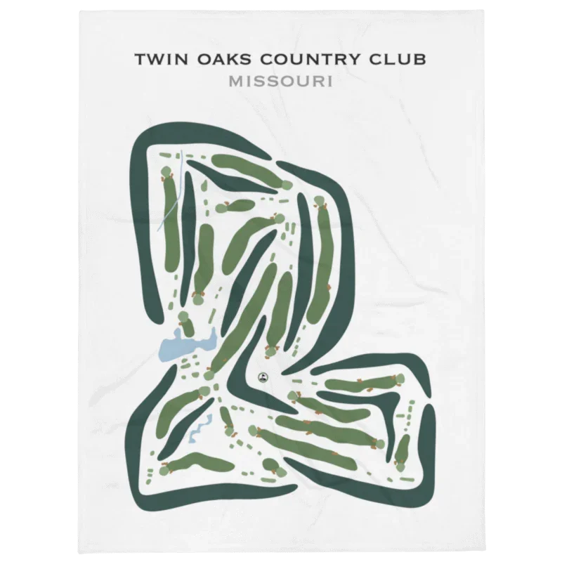 Twin Oaks Country Club, Missouri - Printed Golf Courses