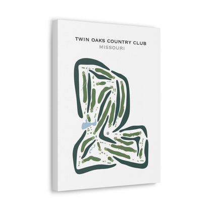 Twin Oaks Country Club, Missouri - Printed Golf Courses