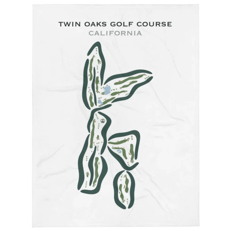 Twin Oaks Golf Course, California - Printed Golf Courses