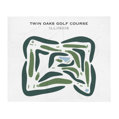 Twin Oaks Golf Course, Illinois - Printed Golf Courses