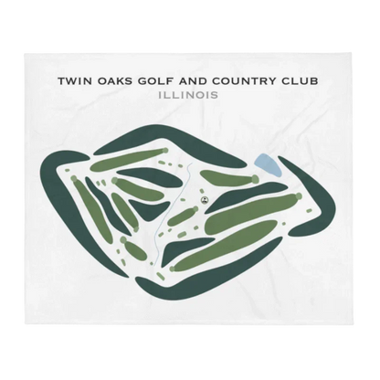 Twin Oaks Golf and Country Club, Illinois - Printed Golf Courses