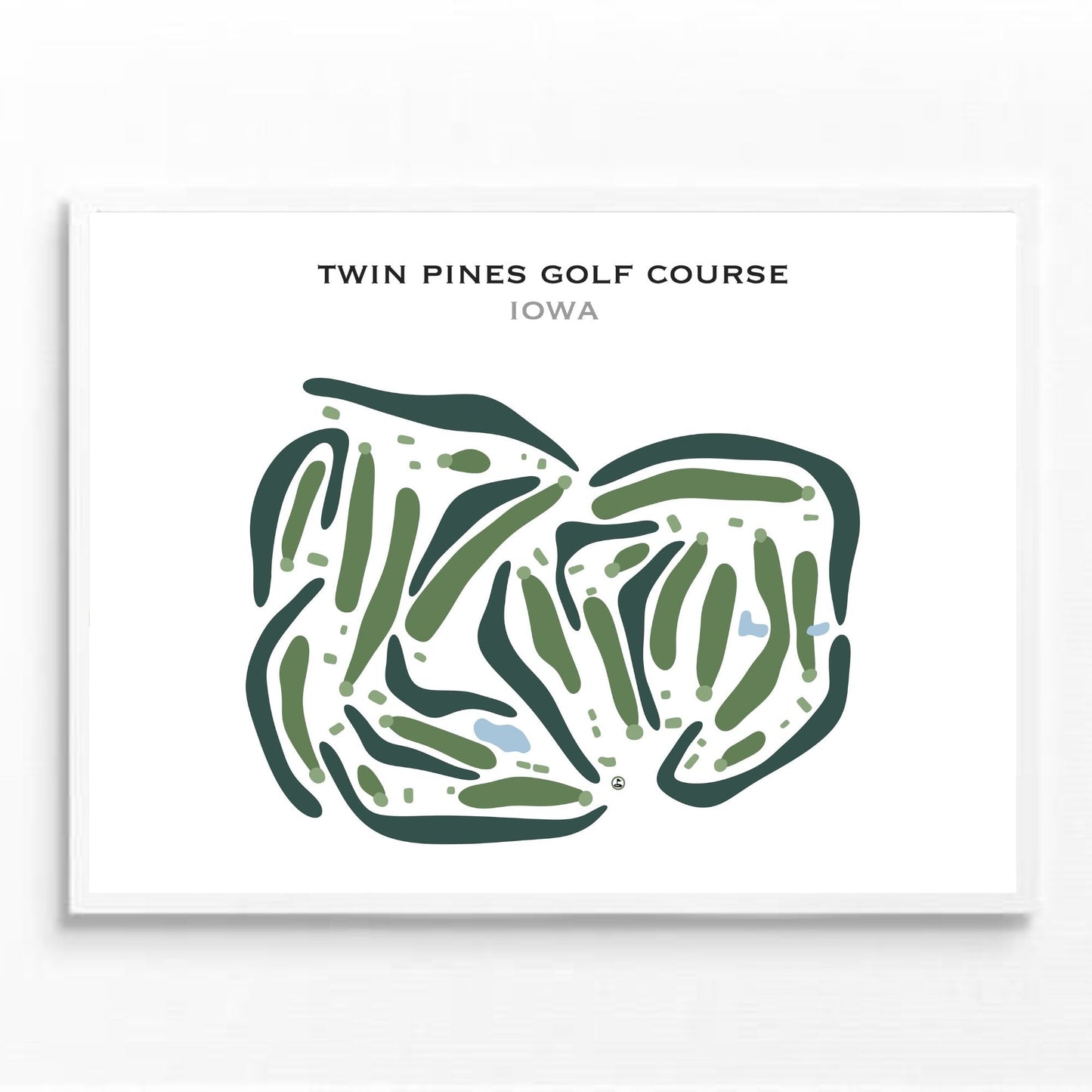 Twin Pines Golf Course, Iowa - Printed Golf Courses